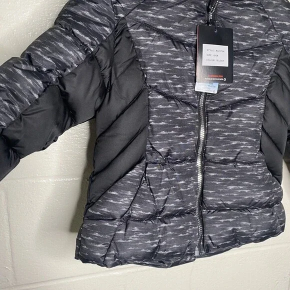 Zero Xposure Youth Girls SZ XS Winter Snowboard Coat Faux Fur Trim Pink Lined - Picture 7 of 10